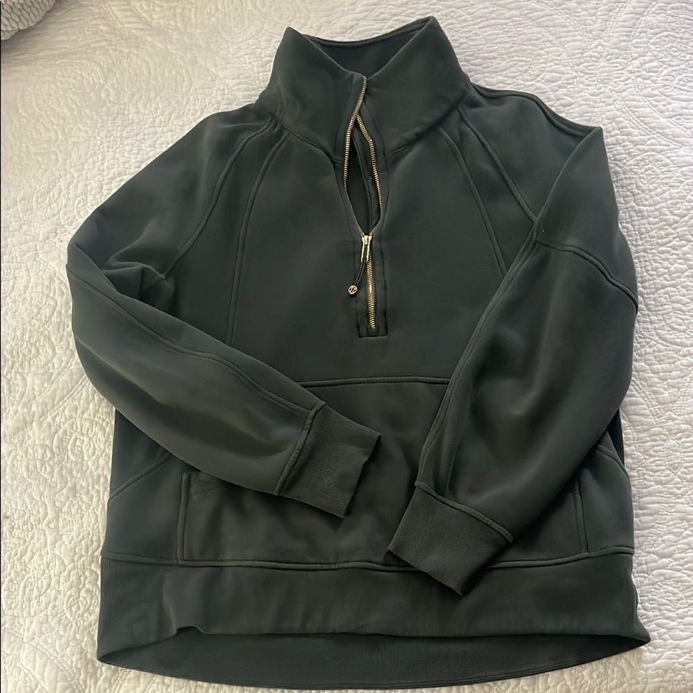 Women's lululemon army green Quarter-Zip Jacket